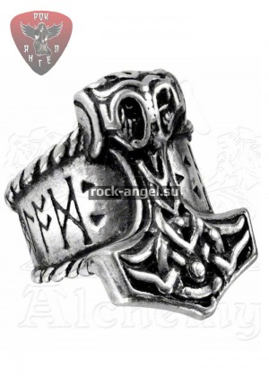 Рунический Молот Тора кольцо Alchemy Gothic